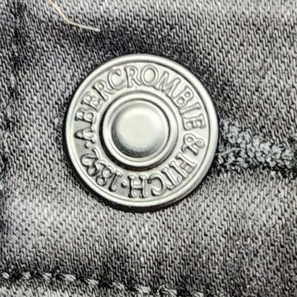 Abercrombie & Fitch Jeans Womens 28/6S SHORT Black Super Skinny Ankle High Rise - Picture 3 of 13